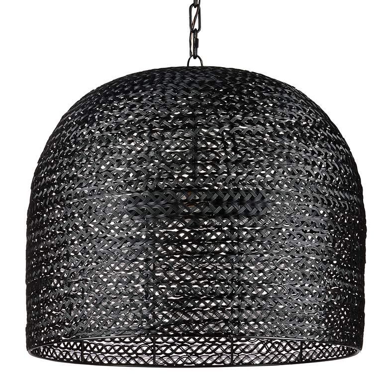 Image 4 Currey & Company Piero 22 1/4"W Satin Black 3-Light Pendant more views