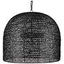 4_Currey & Company Piero 22 1/4"W Satin Black 3-Light Pendant more views