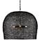 Currey & Company Piero 31 1/2"W Satin Black 3-Light Pendant
