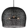 3_Currey & Company Piero 31 1/2"W Satin Black 3-Light Pendant more views