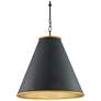 1_Currey & Company Pierrepont 22" Large Black 1-Light Pendant