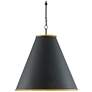 2_Currey & Company Pierrepont 22" Large Black 1-Light Pendant more views
