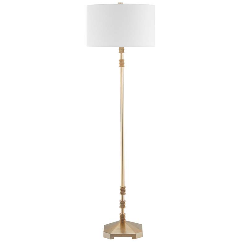 Image 5 Currey &amp; Company Pilare 64 inch  Shiny Gold Floor Lamp more views