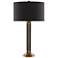 Currey and Company Pilum Antique Brass Metal Table Lamp