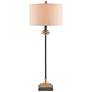 Currey &amp; Company Pinegrove Brass and Black Table Lamp