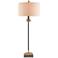 Currey & Company Pinegrove Brass and Black Table Lamp