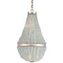 2_Currey and Company Platea 16 1/2" Wide Silver Leaf Seaglass Chandelier