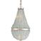 Currey and Company Platea 16 1/2" Wide Silver Leaf Seaglass Chandelier