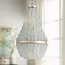 1_Currey and Company Platea 16 1/2" Wide Silver Leaf Seaglass Chandelier
