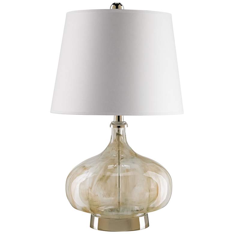 Image 1 Currey and Company Polonaise Smoked Sand Glass Table Lamp