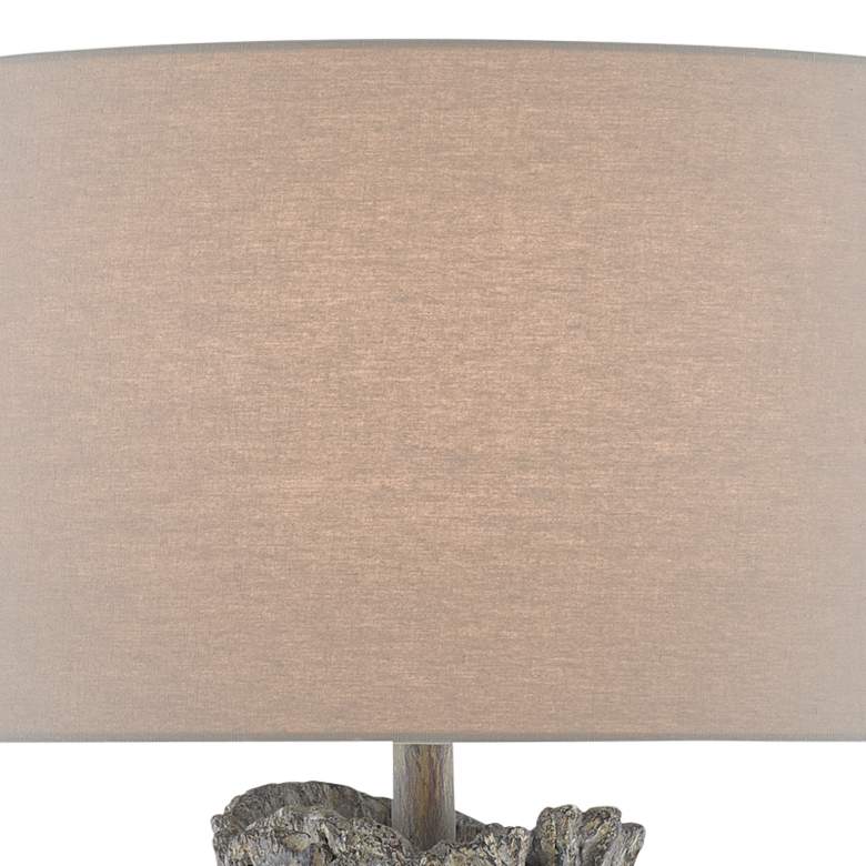 Image 3 Currey &amp; Company Porcini Dark Brown Tree Trunk Table Lamp more views