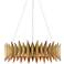 Currey & Company Potter 32" Gold 8-Light Chandelier