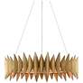 Currey &#38; Company Potter 32" Gold 8-Light Chandelier