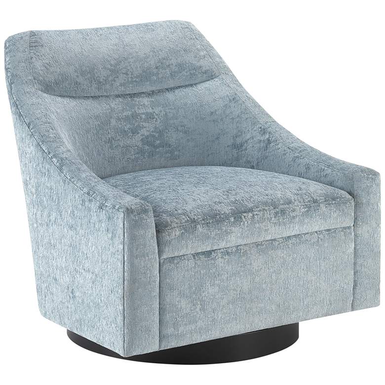Image 1 Currey and Company Pryce Buzzword Cerulean Swivel Chair