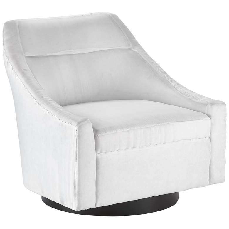 Image 1 Currey and Company Pryce Muslin Swivel Chair