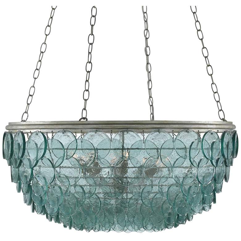 Image 2 Currey & Company Quorum 32 1/2" Wide Turquoise Glass Chandelier