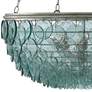 3_Currey & Company Quorum 32 1/2" Wide Turquoise Glass Chandelier more views