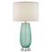 Currey and Company Raffine Sea Green Glass Table Lamp