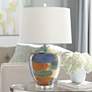 Currey &amp; Company Rainbow Multi-Color Porcelain Table Lamp