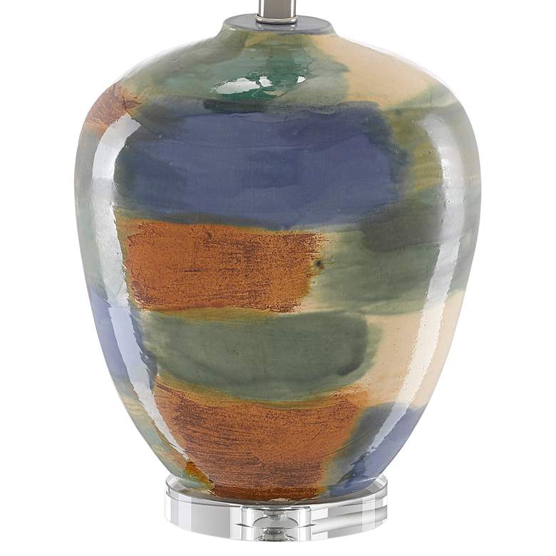 Image 4 Currey &amp; Company Rainbow Multi-Color Porcelain Table Lamp more views
