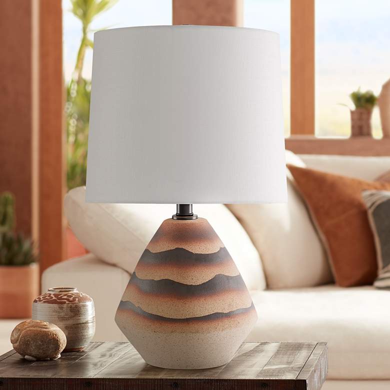 Image 1 Currey and Company Ramal Earth and Brown Accent Table Lamp