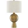 Currey &amp; Company Rami 27" Antique Brass Modern Table Lamp