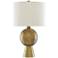 Currey & Company Rami 27" Antique Brass Modern Table Lamp