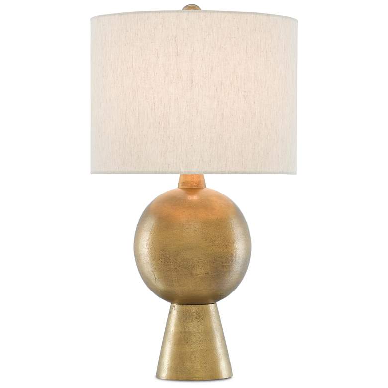 Image 4 Currey & Company Rami 27" Antique Brass Modern Table Lamp more views