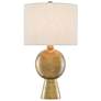 Currey &amp; Company Rami 27" Antique Brass Modern Table Lamp