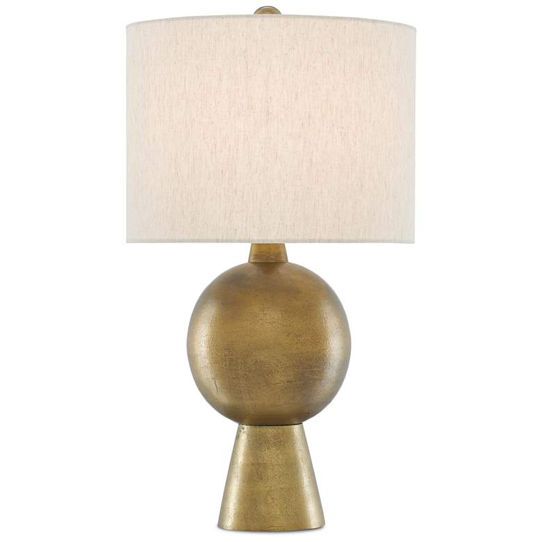 Currey and Company Rami Antique Brass Metal Table Lamp more views