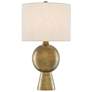 Currey and Company Rami Antique Brass Metal Table Lamp