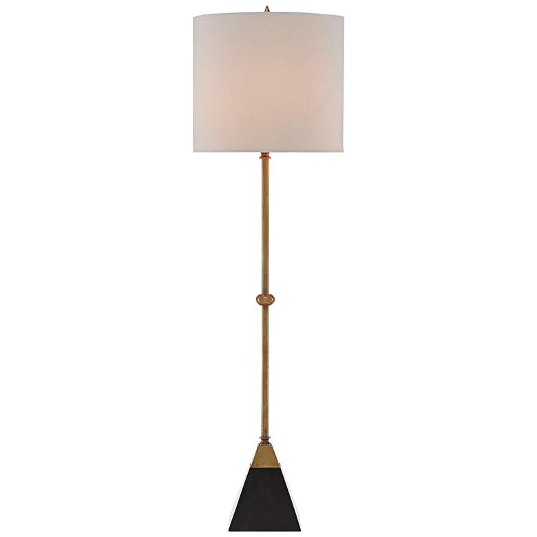 Image 2 Currey and Company Recluse Brass with Black Table Lamp