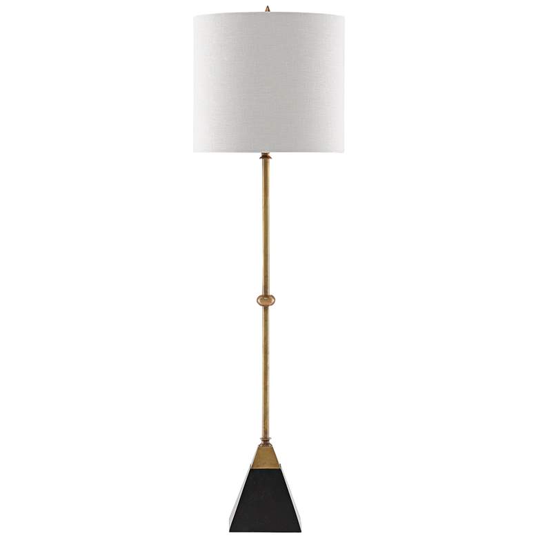 Image 3 Currey and Company Recluse Brass with Black Table Lamp more views