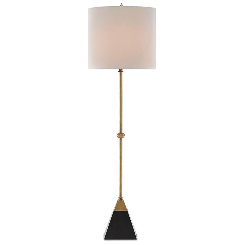 Image 4 Currey and Company Recluse Brass with Black Table Lamp more views