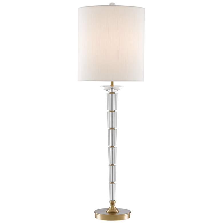 Image 1 Currey and Company Retreat Clear Optic Crystal Table Lamp
