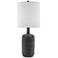 Currey & Company Rivers 32 1/2" Steel Gray Ceramic Table Lamp