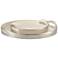 Currey and Company Riya White and Silver Trays Set of 2