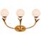 Currey & Company Rossville 3-Light Gold Wall Sconce