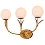 3_Currey & Company Rossville 3-Light Gold Wall Sconce more views