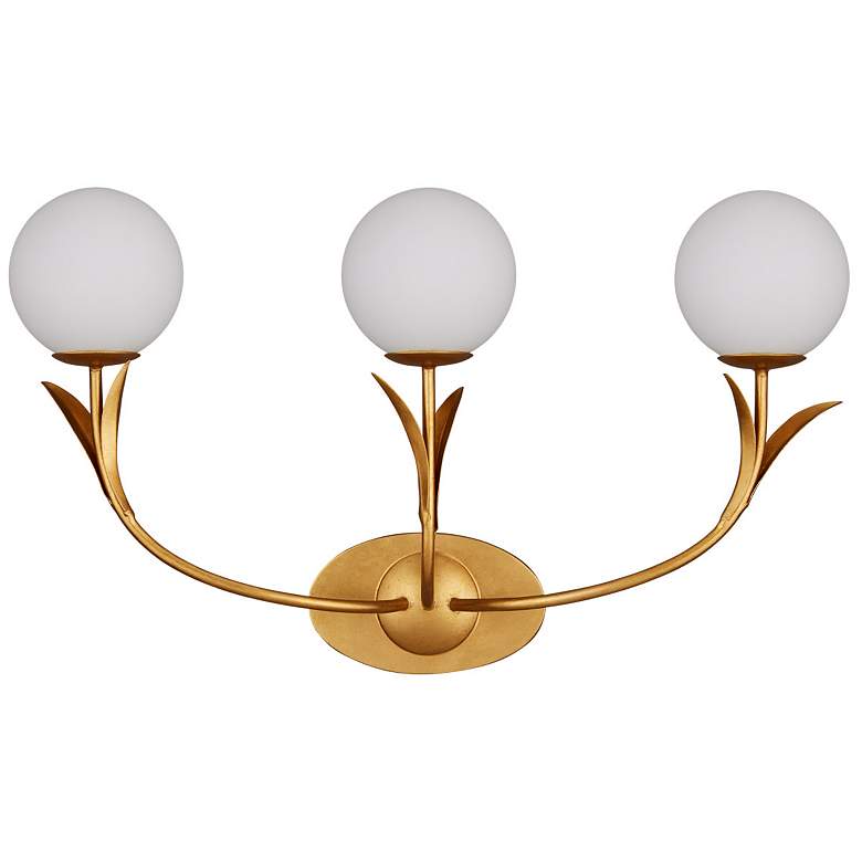 Image 4 Currey & Company Rossville 3-Light Gold Wall Sconce more views