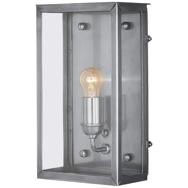 Image 1 Currey & Company Royster Silver Outdoor 1-Light Wall Sconce