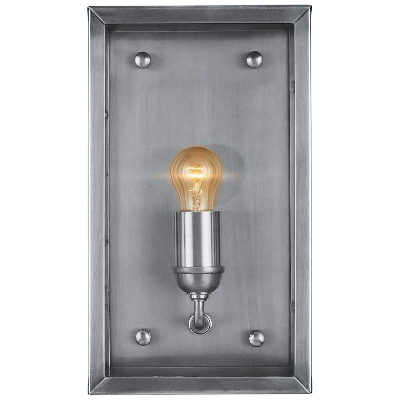 Image 4 Currey & Company Royster Silver Outdoor 1-Light Wall Sconce more views