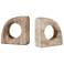 Currey & Company Russo Travertine Object Set of 2