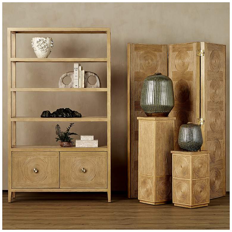 Image 5 Currey & Company Russo Travertine Object Set of 2 more views