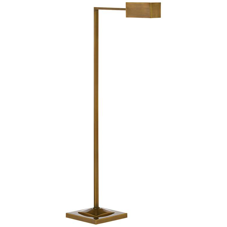 Image 1 Currey &amp; Company Ruxley 44 1/4 inch Polished Antique Brass Floor Lamp