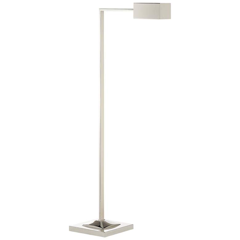 Image 1 Currey & Company Ruxley 44 1/4" Polished Nickel Floor Lamp