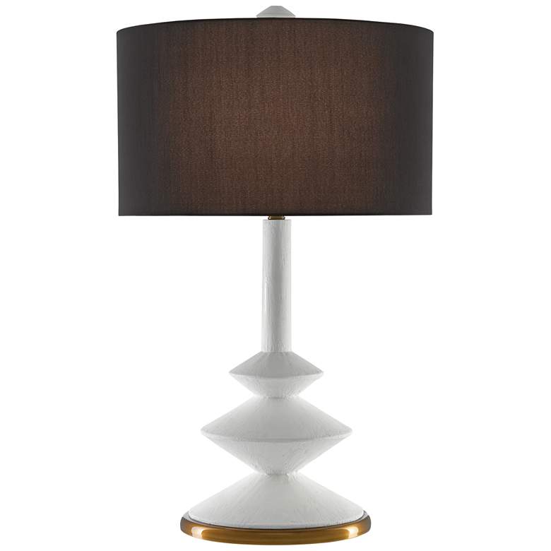 Image 1 Currey and Company Sabella White Gesso Table Lamp