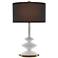 Currey and Company Sabella White Gesso Table Lamp