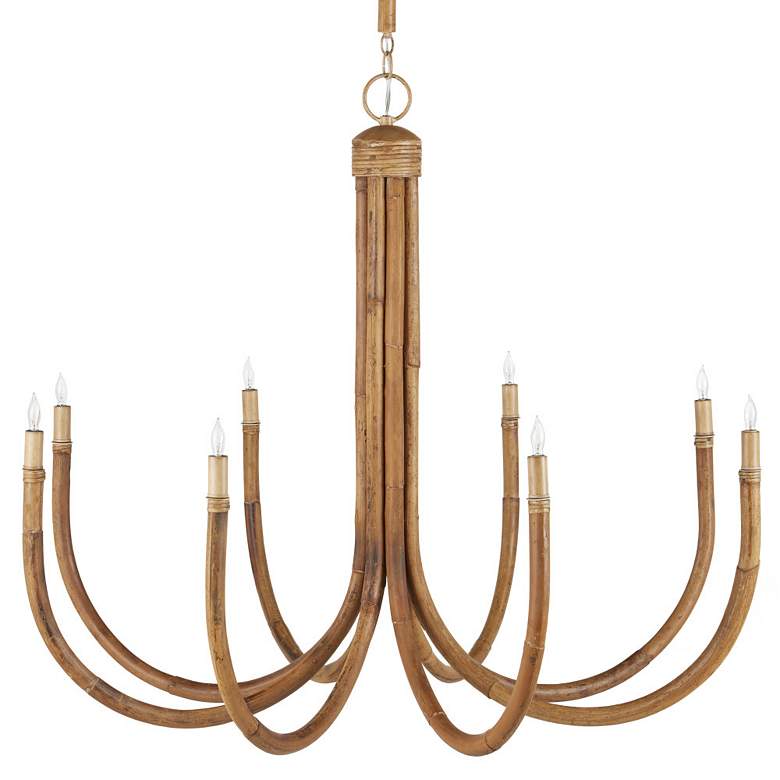 Image 6 Currey & Company Samsara 42 1/2"W 8-Light Rattan Chandelier more views