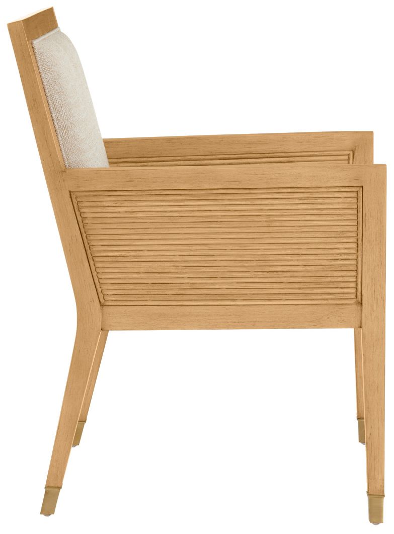 Currey & Company Santos Upholstered Sea Sand Armchair